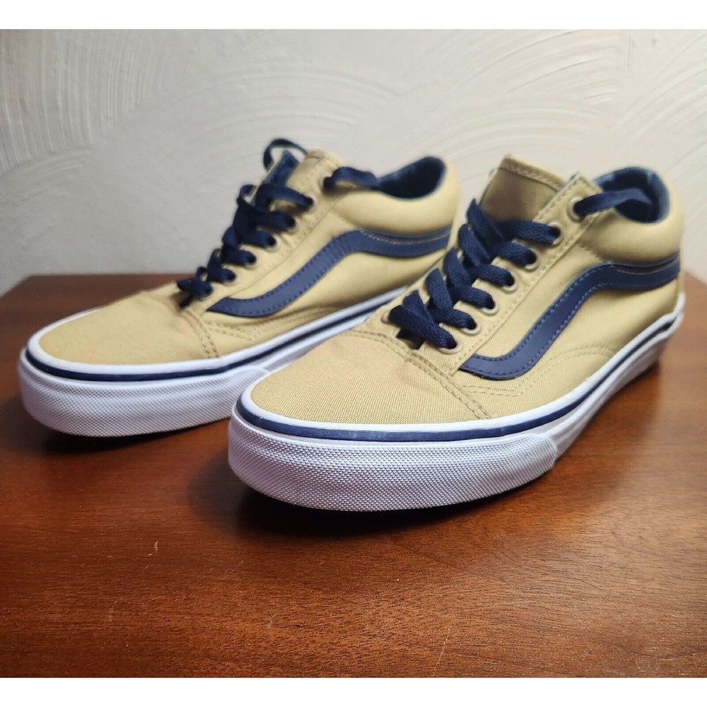 Vans Skate Shoes Mens 6.5 Womens 8 Tan  Low Top Canvas Sneakers Casual 721278 - Picture 5 of 8